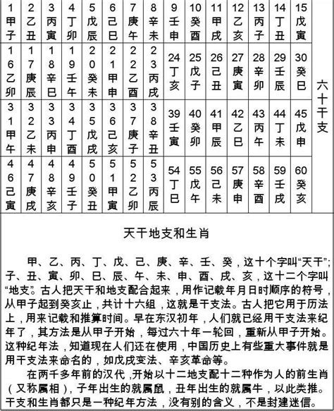 1982 天干地支|天干地支年份对照表